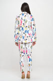 Faces Blazer Set