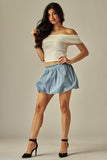 Denim Bubble Skirt