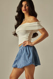Denim Bubble Skirt