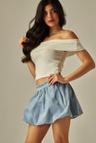 Denim Bubble Skirt