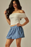 Denim Bubble Skirt