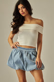 Denim Bubble Skirt