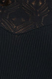 Knitted Bodysuit Black Plus Size