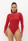 Diamond Bodysuit Red