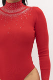 Diamond Bodysuit Red