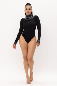 Diamond Bodysuit Black