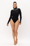 Diamond Bodysuit Black