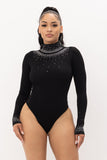 Diamond Bodysuit Black