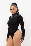 Diamond Bodysuit Black