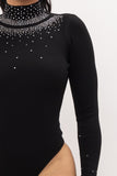 Diamond Bodysuit Black