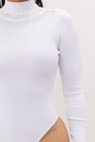Diamond Bodysuit White