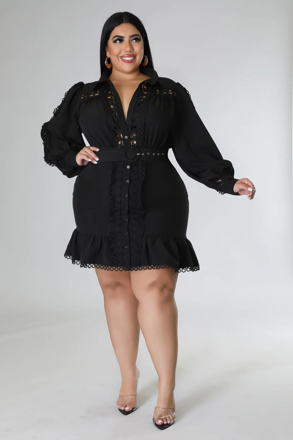 Fierce Dress Black Plus Size