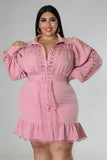 Fierce Dress Blush Plus Size