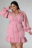Fierce Dress Blush Plus Size