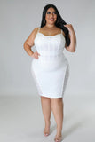 Ariana Dress White Plus Size