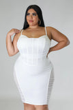 Ariana Dress White Plus Size