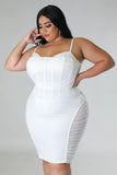 Ariana Dress White Plus Size