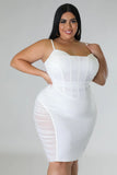 Ariana Dress White Plus Size