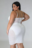 Ariana Dress White Plus Size