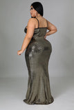 Hottas Dress Gold Plus Size