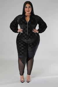 Chia Jumpsuit Black Plus Size