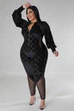 Chia Jumpsuit Black Plus Size