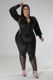 Chia Jumpsuit Black Plus Size