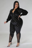 Chia Jumpsuit Black Plus Size