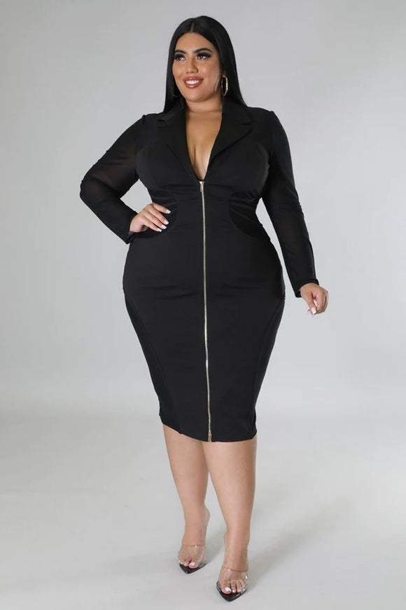 That Cousin Dress Black Plus Size